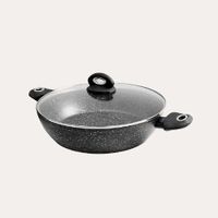 Perol de ultragránito de 3 piezas (FZ-P378TM) - Olla antiadherente con tapa de vidrio