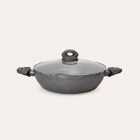 Perol de Ultragranito con Tapa de Vidrio Templado y Recubrimiento Antiadherente (FZ-X432TM)
