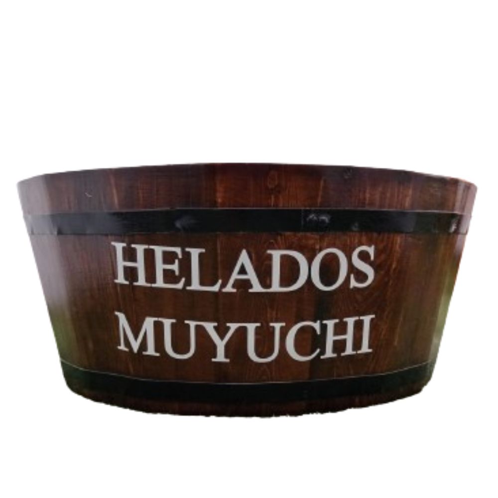 Batea Helados Muyuchi en Madera