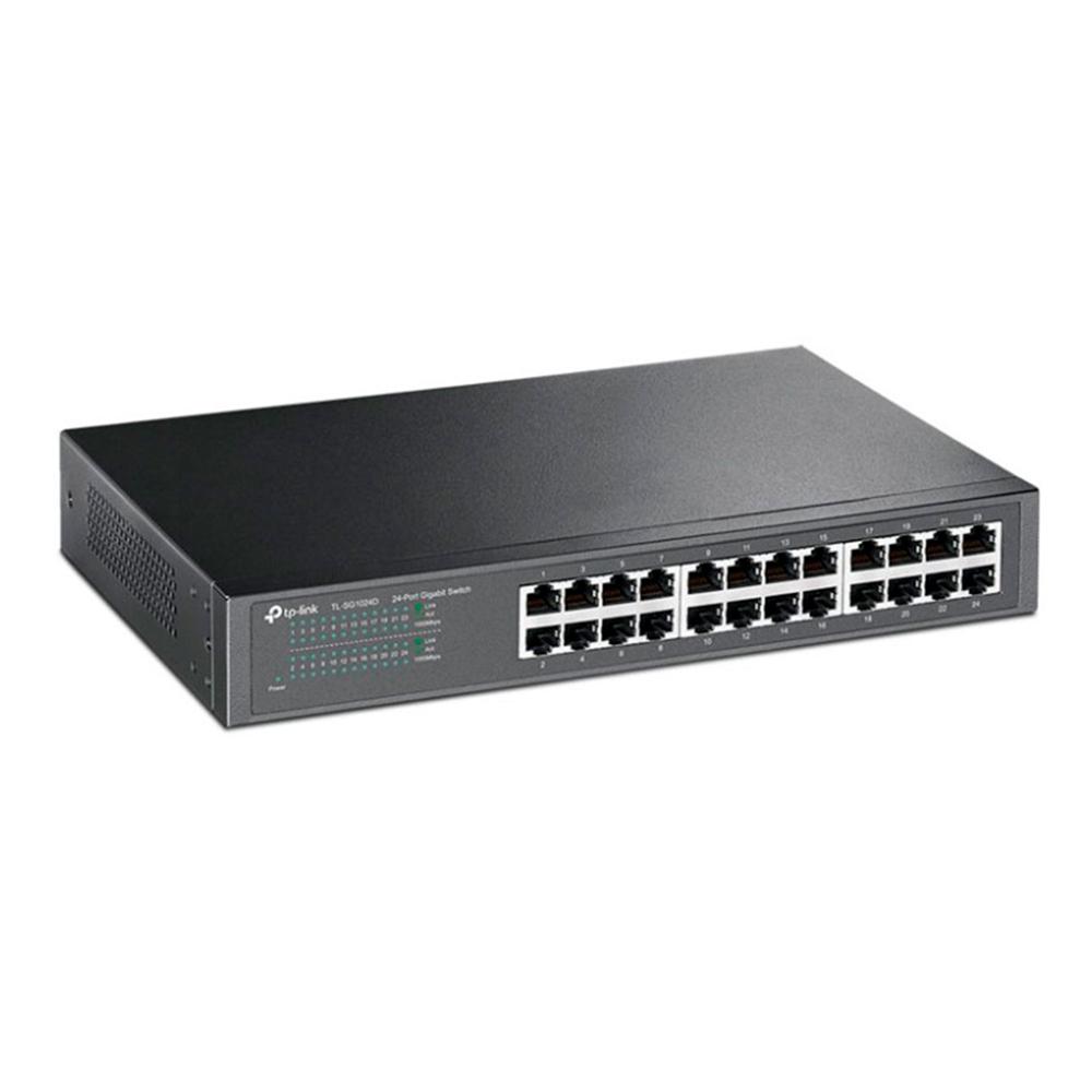 SWITCH TP-LINK TL-SG1024DE 24 PUERTOS GIGABIT 10/100/1000 EASY SMART NEGRO  P/N: TLSG1024DE