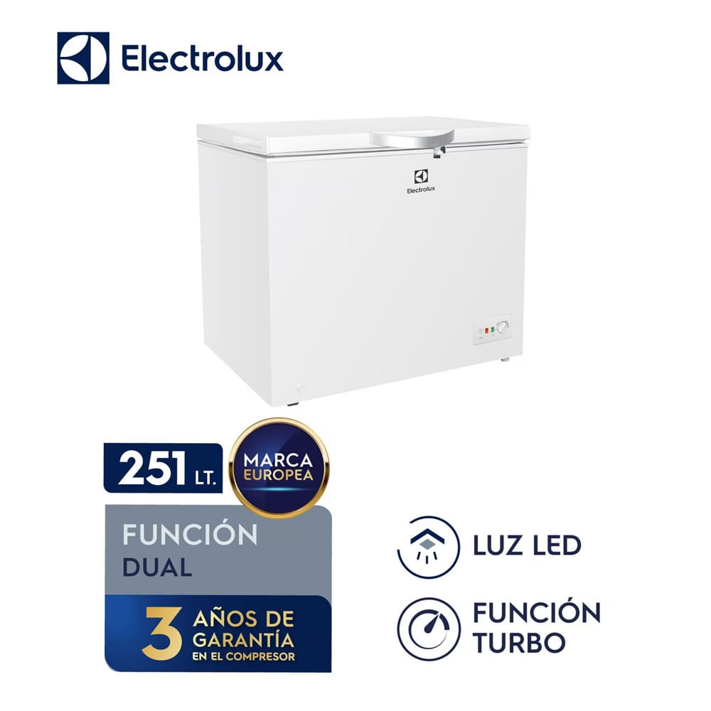 Congelador Horizontal ELECTROLUX EFCC25C2HUW 251Lts Blanco