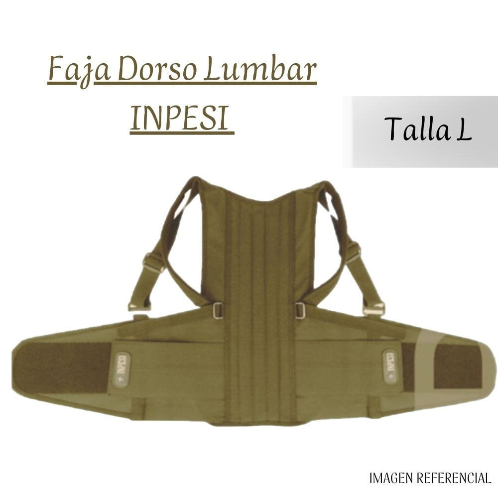 Faja Dorso Lumbar Inpesi Talla L - Beige