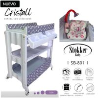 Bañera con Cambiador Cristall Stokker  baby Lila