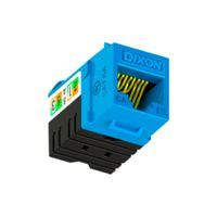 JACK RJ-45 DIXON CAT6A DE 23-26 AWG COLOR AZUL P/N: KJ38-C6A-US/BLN