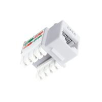 JACK RJ-45 DIXON CAT.6 CAL 22-26 AWG COLOR BLANCO P/N: KJ8-C6-US/WHN