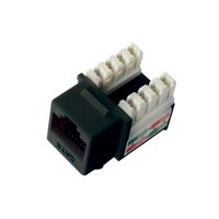 JACK RJ-45 DIXON CAT.6 CAL 22-26 AWG COLOR NEGRO P/N: KJ8-C6-US/BKN