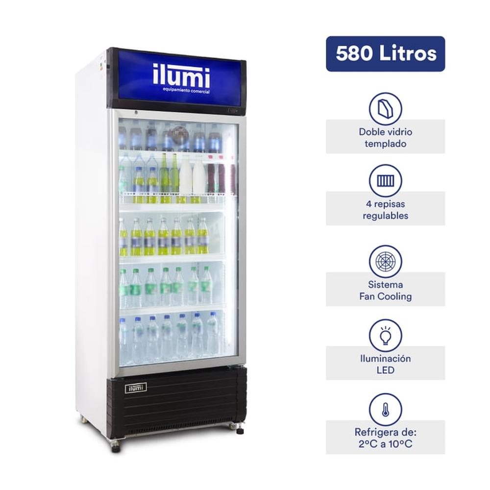 Visicooler Fan Cooling Ilumi de 580L.