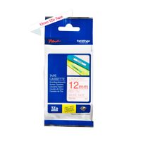 CINTA BROTHER TZE-232 1/2"" (12MM ANCHO) ROJO SOBRE BLANCO COMPATIBLE PT-H110 PT-E110VP P/N: TZE-232