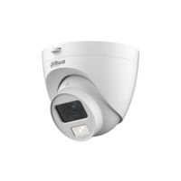 CAMARA DAHUA HDCVI DOMO 5MP DUAL LIGHT 20M, IP67 C/MICROFONO BLANCO P/N: DH-HAC-HDW1500CLQ-IL-A