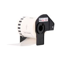 CINTA BROTHER (62MM) NEGRO / ROJO SOBRE BLANCO 15.2 METROS  QL-800, 810W, 820NWB P/N: DK-2251