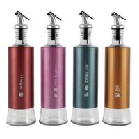 Dispensador Liquidos de Vidrio 300 ml Pack x 4 Und