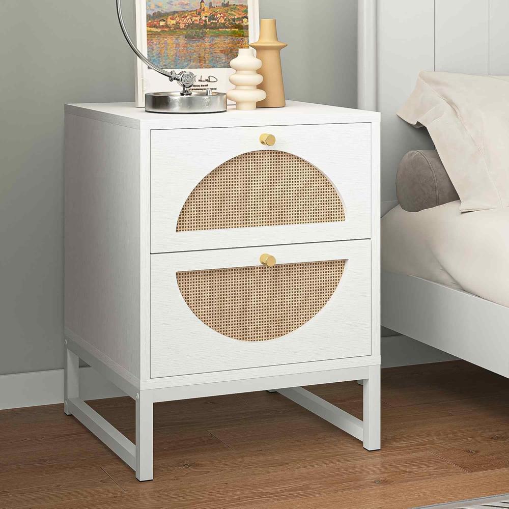 Mesa de Noche Candy color Blanco 2 cajones TU MESITA