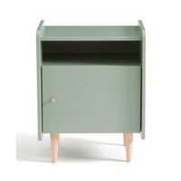 Velador Clásico Alison color Verde Agave 1 puerta TU MESITA