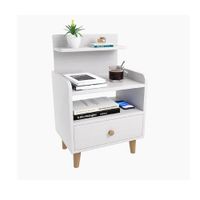 Mesa de Noche Multiusos Yida color Blanco 1 cajón mas Repisas TU MESITA