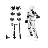 Muñeco articulado Titan T13 Dummy figura de Accion Blanco