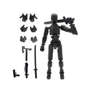 Muñeco Articulado Titan T13 Dummy figura de Accion Negro