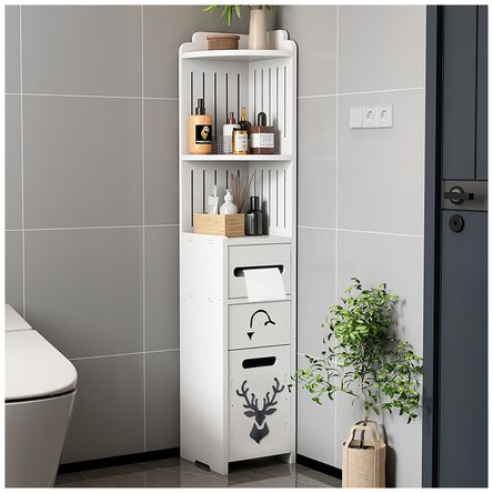 Organizador Estante con Dispensador de Papel para Baño S85-B
