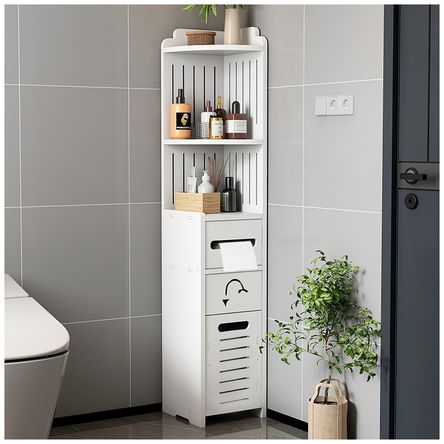 Organizador Estante con Dispensador de Papel para Baño S85-A Organizador Estante con Dispensador de Papel para Baño S85-A