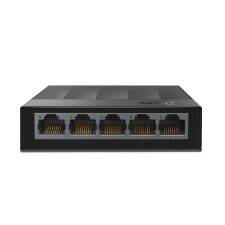 SWITCH TP-LINK LS1005G 5 PUERTOS 10/100/1000MBPS COLOR NEGRO -P/N: LS1005G