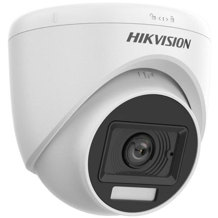 CAMARA HIKVISION DOMO 8MP 4K IR 30M 2.8MM FIJA CON LUZ HIBRIDA INTELIGENTE P/N: HK-DS2CE76U0T-LPF