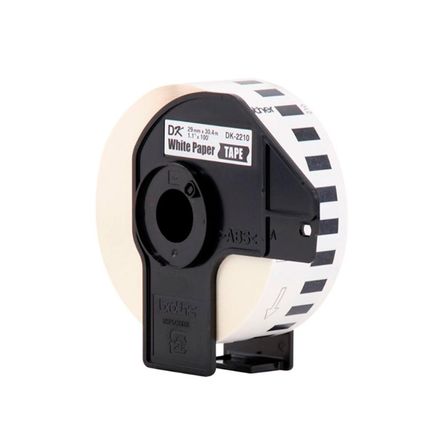 CINTA BROTHER DK-2210 QL-700/QL-710W/QL-800/ QL-810W 29MM X 30.48M BLANCO P/N: DK-2210