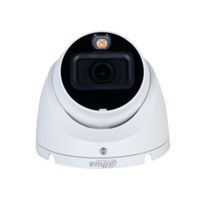 CAMARA DAHUA HDCVI DOMO 2MP DUAL LIGHT 20M IP67 C/MICROFONO BLANCO P/N: HAC-HDW1200TLM-IL-A