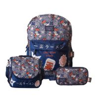Pack Escolar Oficio Mochila Lonchera y Cartuchera Naruto Kawaii