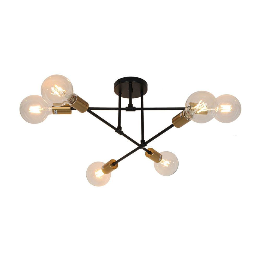 Lámpara Colgante Trendy Eva E27 Negro/Oro de Orange