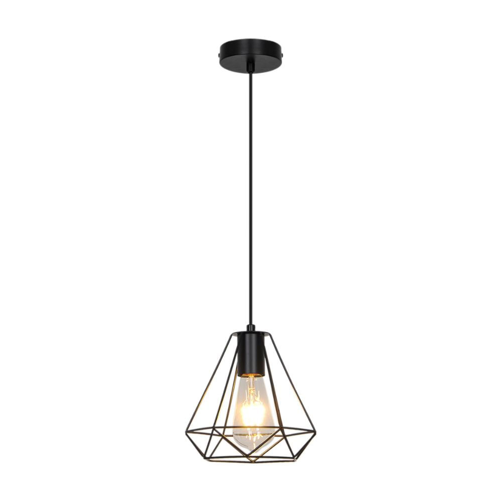 Lámpara Colgante Trendy Orange Prisma E27 Negro