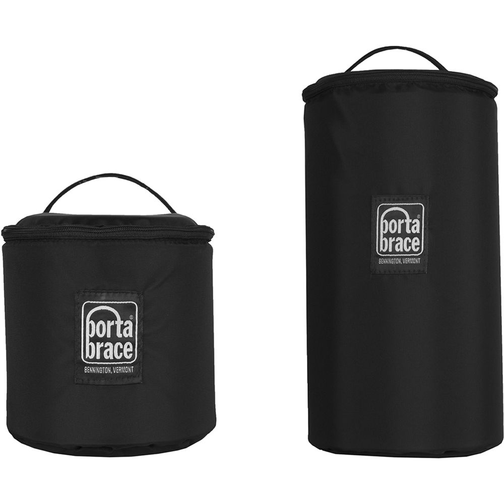 PortaBrace Copas de Lente Acolchadas de 12"" y 5"" (Juego de Dos) - Protección Semi-Rígida, Cierre con
