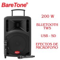 Parlante Portátil De Alto Rendimiento Baretone Max15nb 800w Rms Clase D