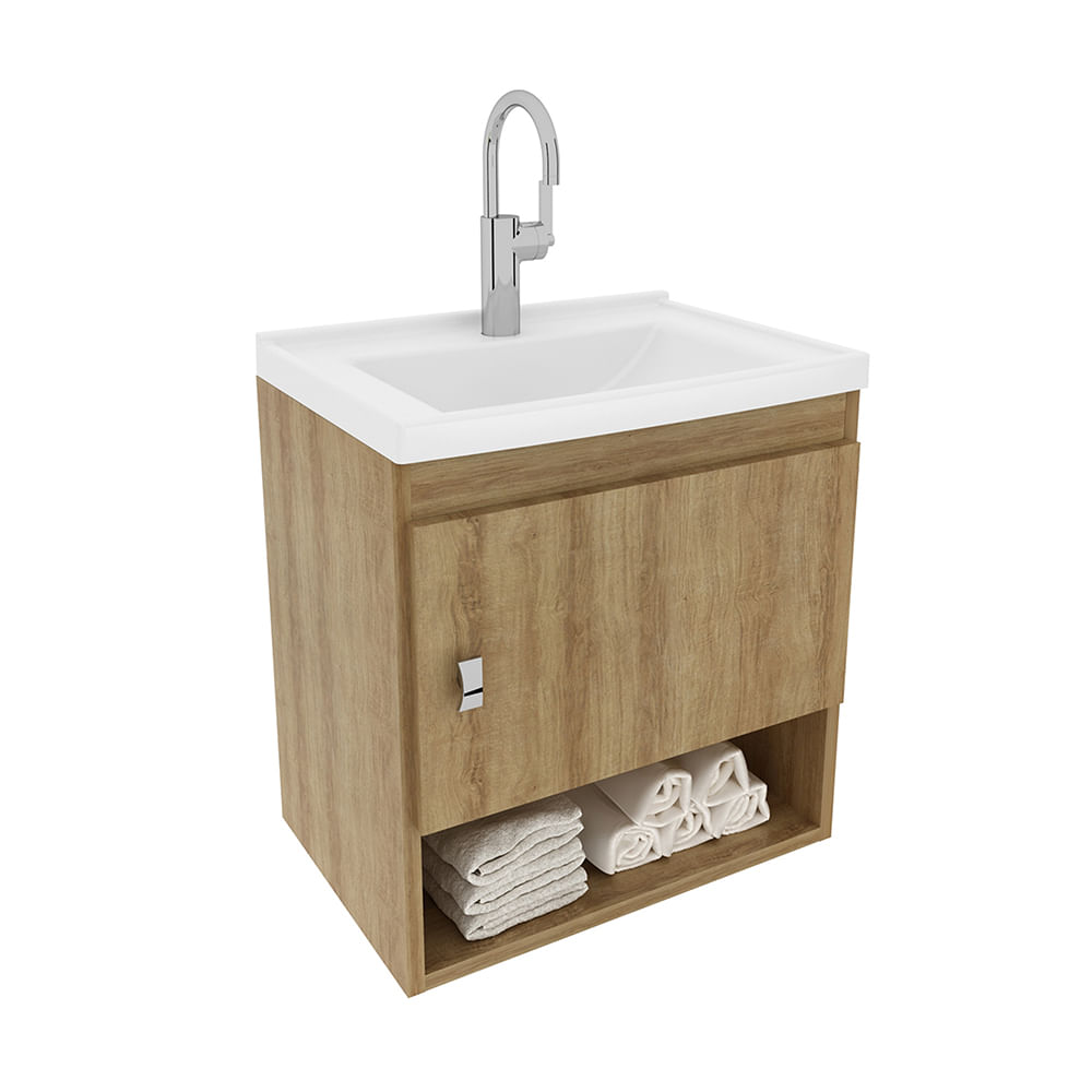 Mueble de baño con lavamanos 2020 Home Linz - Almendra