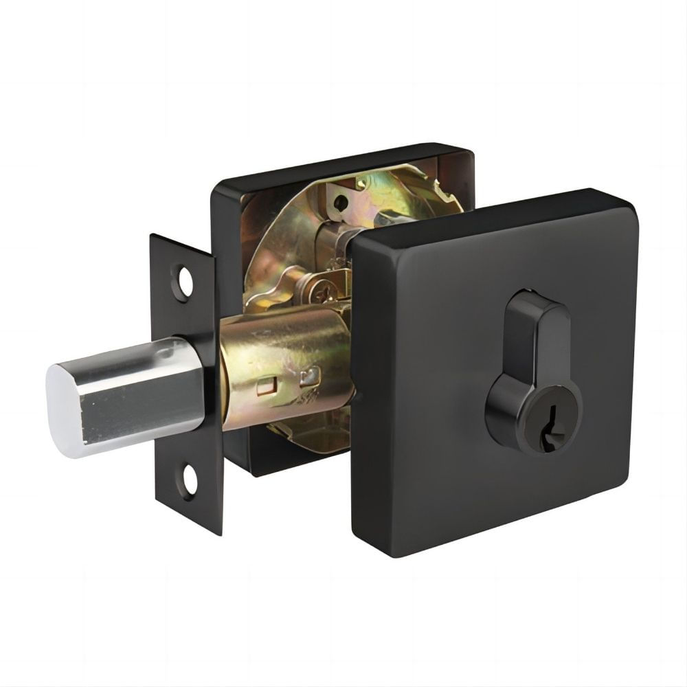Cerrojo Mariposa Cuadrado Negro Mate Werken