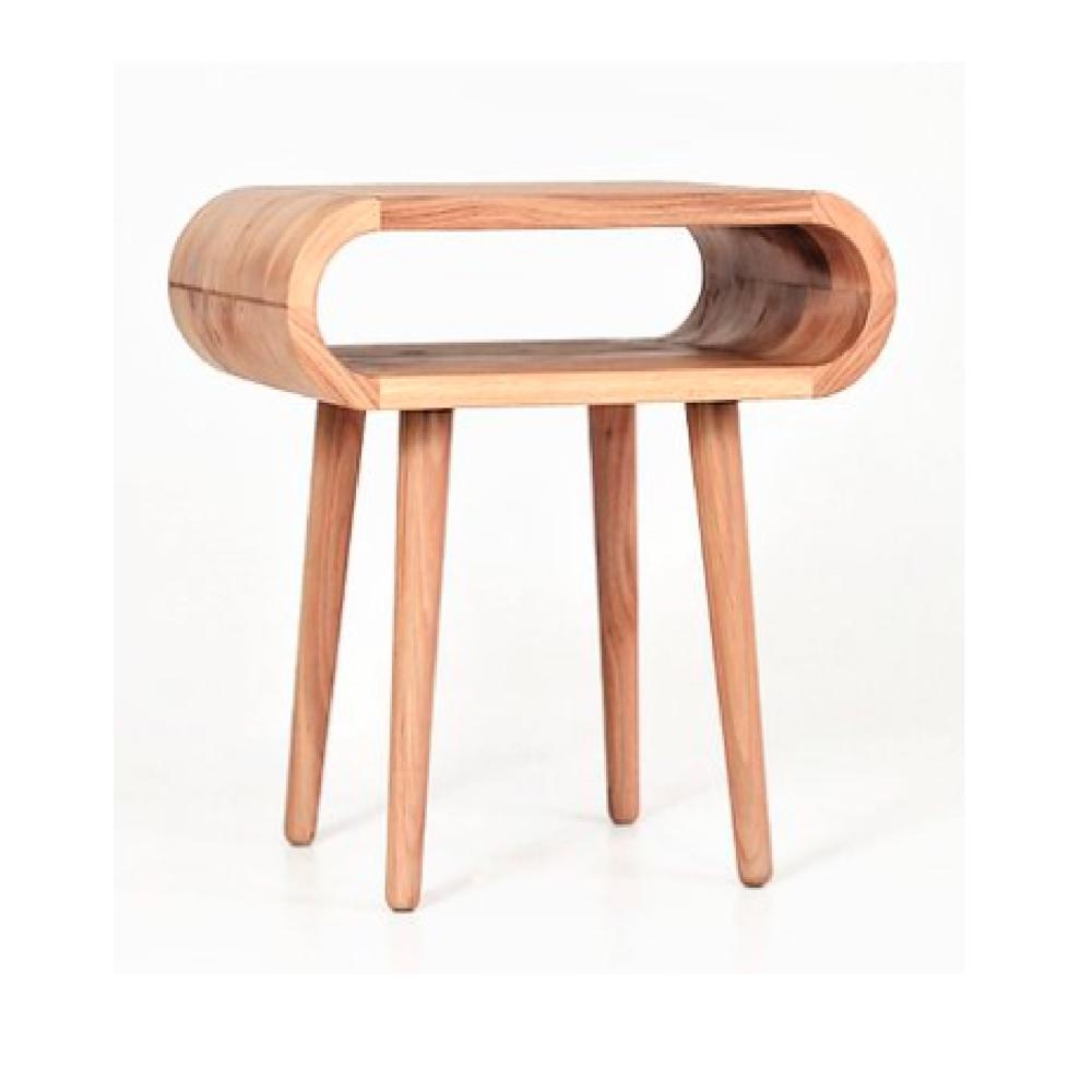 Velador Vintage Rusian color Natural en Madera TU MESITA