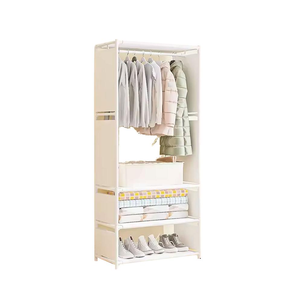 Ropero Armario Closet Perchero Organizador Ropa 1 Cuerpos Blanco 3054