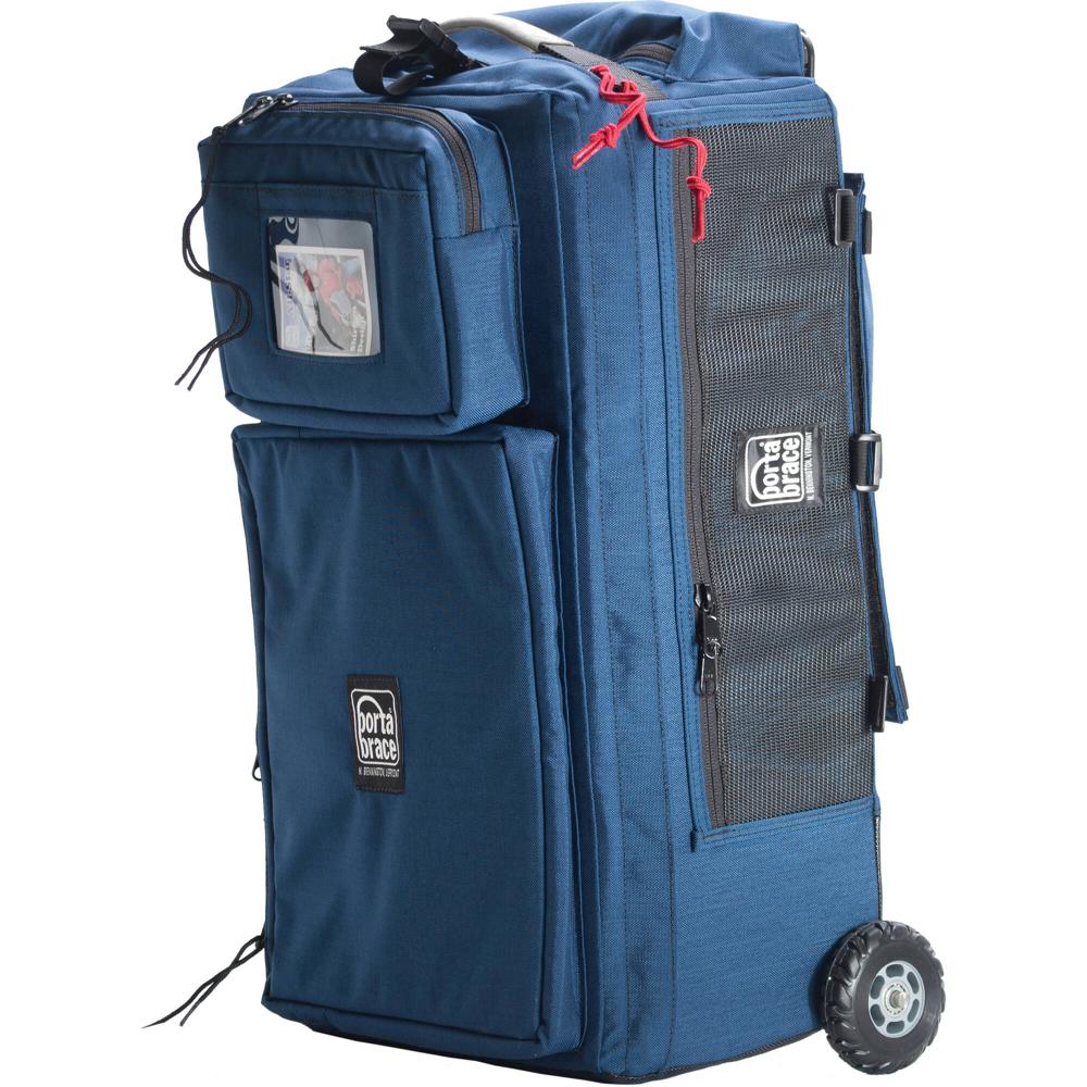 PortaBrace Wheeled Production Case (Azul Firmado, Pequeño) - Ideal para Equipos de Estudio, A/V y Ci