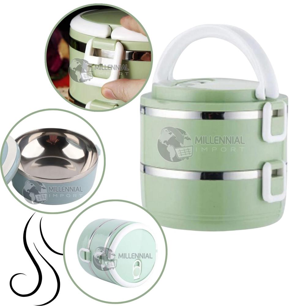 Contenedor de 2 Niveles Táper Bentgo Box – Lonchera de alimentos de Acero Inoxidable