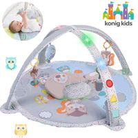 Gimnasio Musical Con Luces Sonidos Y Almohada Konig Kids Gris