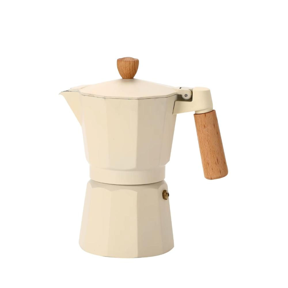 Cafetera Moka Italiana 3 Tazas - 150ml Crema Elegante
