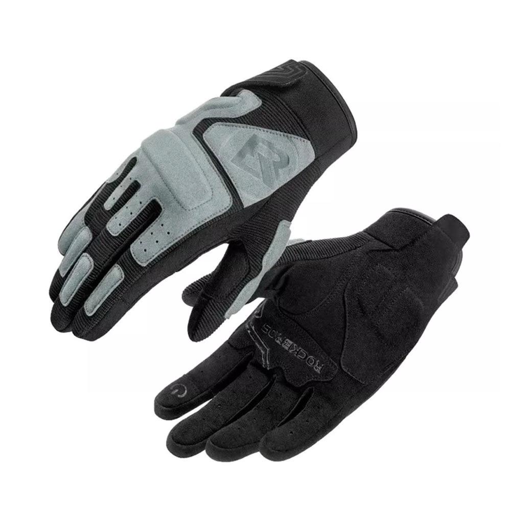 Guantes para Moto Rockbros Negro con Plomo - Talla M