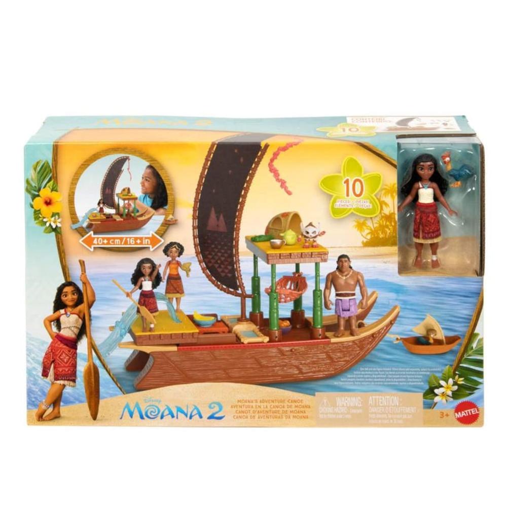 Moana 2 Set Princesas Moana Canoa Original Importado