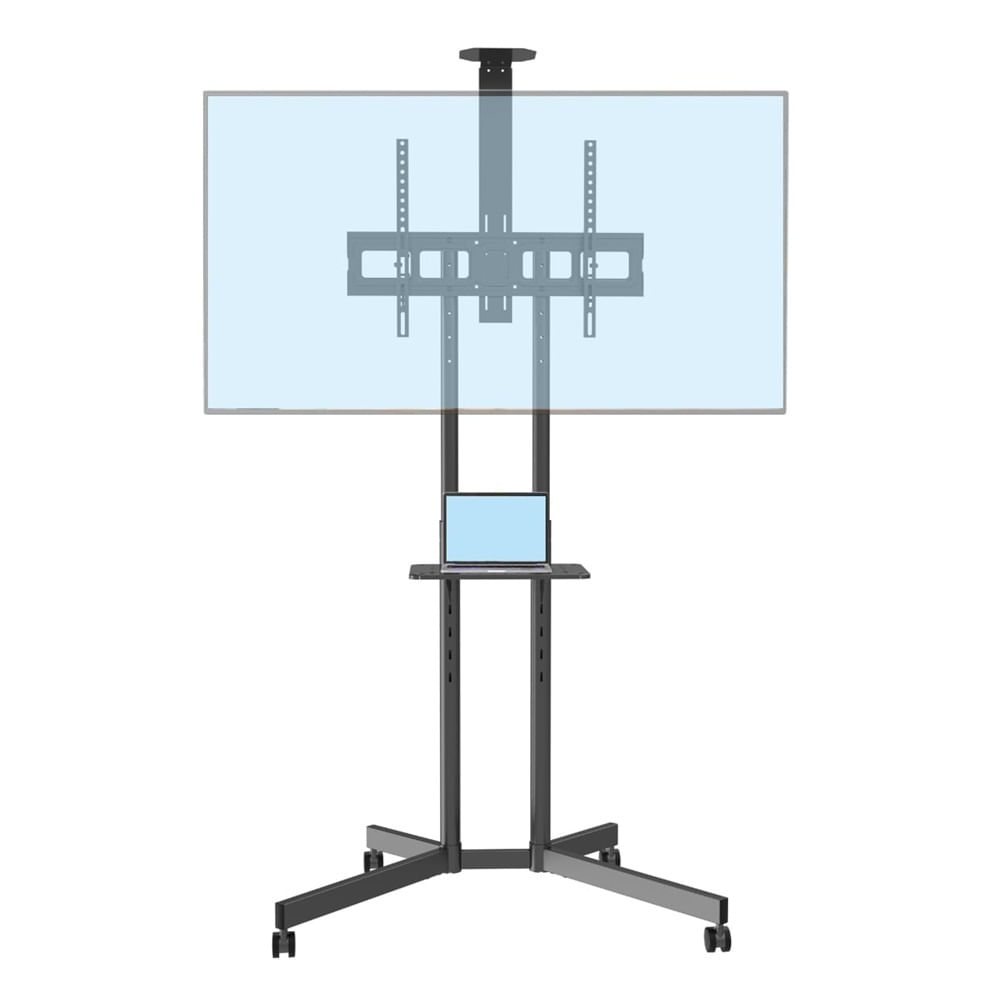 Rack Pedestal TV 32 a 65 Pulgadas Expo Rack PED70 Soporte Rodante Altura Regulable