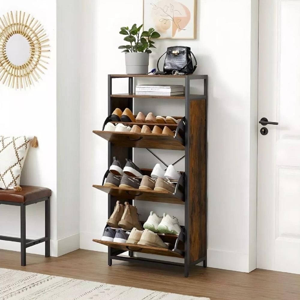 Zapatera Industrial Nox Caramelo Coricha Home