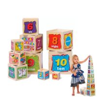 Set Cubos Didácticos Apilables Números Animales