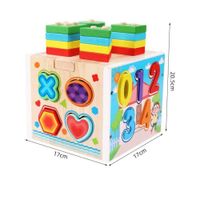 Cubo Didáctico Montessori Números Formas Geométricas