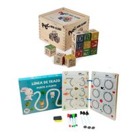 Libro De Trazos Mágicos + Cubo ABC 48Pzs Para Niños