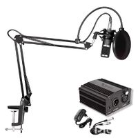 Combo Micrófono BM 800 Dreizt Negro y Phantom power Dreizt