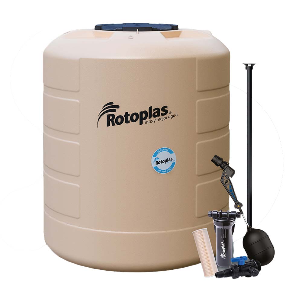 Tanque de agua Arena Rotoplas 2500 litros + Kit de Accesorios