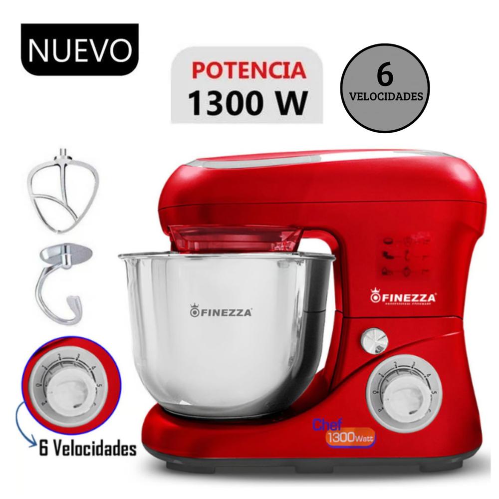 Batidora Orbital Finezza FZ6822B 4L 6 velocidades Rojo