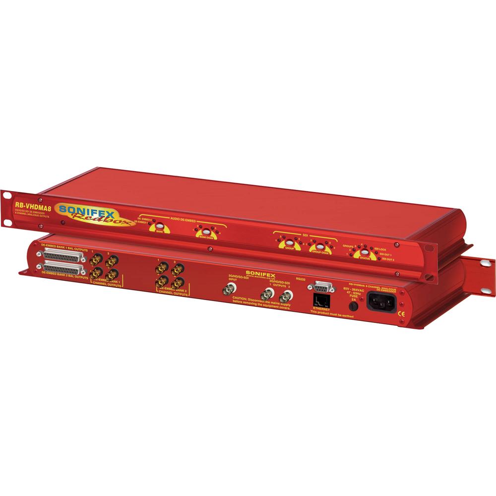 Sonifex De-Embedder 3G/HD/SD-SDI con 8 Salidas Analógicas - Detección Automática de Tasa de Entrada,